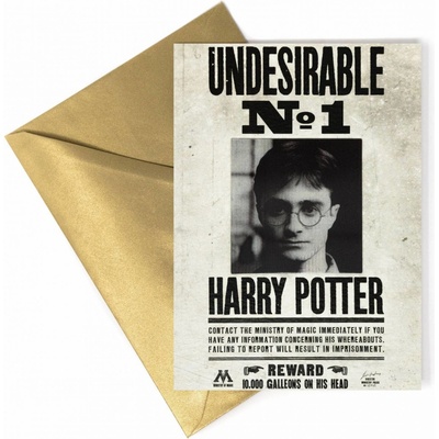 MinaLima Přáníčko: Hledaný číslo 1