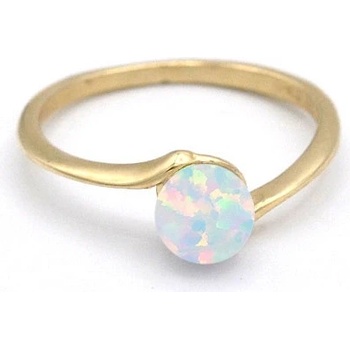 iZlato Forever zlatý prsten s opálem Kapka IZ21403