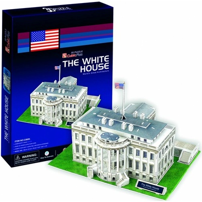 CubicFun 3D puzzle Biely dom 64 ks