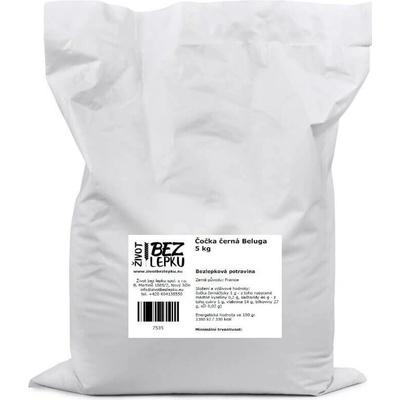 Život bez lepku Šošovica čierna Beluga 5 kg