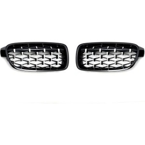 Carmart Решетки за BMW F30 (2011+) - Гланц - Diamond Design - хром / черно