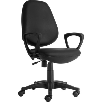 RFG Ергономичен стол RFG Presto Black, екокожа, до 130 kg, черен (4010120406)