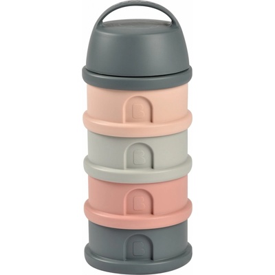Beaba sada kelímků na sušené mléko Mineral Grey /Pink