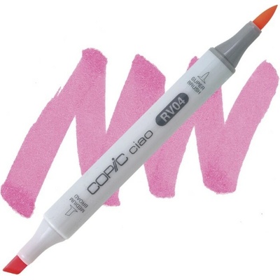Lihová fixa COPIC Ciao oboustranná Brush & Chisel, Shock pink (RV04)