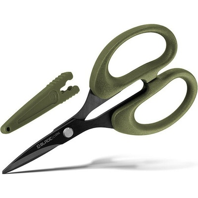 Nožnice Delphin s vrúbkami BladeX Long Titan 12cm