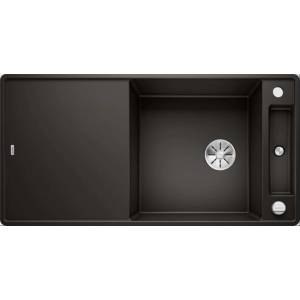 BLANCO Axia III XL 6 - Мивка от Silgranit, 99x50 см, с аксесоари, InFino, черна 525860 (525860) Мивка за вграждане