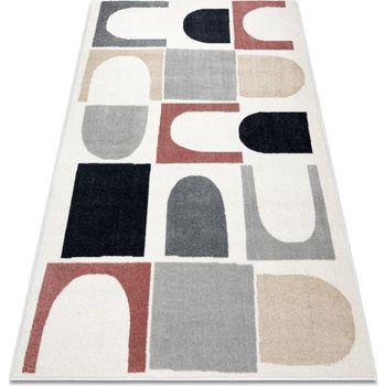 Najkoberce Fusion 0213 biely / tmavoružový