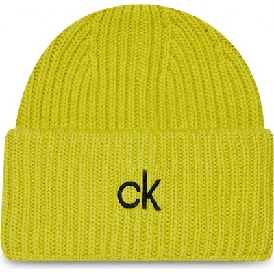 Calvin Klein Organic Knit beanie K50K507445 Žlutá