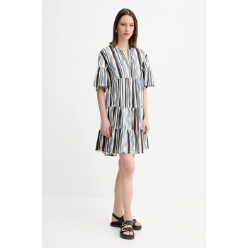 Max Mara Памучна рокля Weekend Max Mara в бежово къса разкроена 2515621072600 (2515621072600)