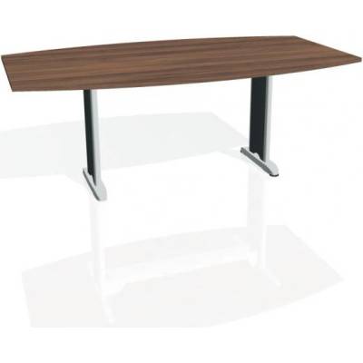 Hobis Rokovací stôl Flex, 200x75,5x110 cm, orech/kov