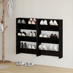vidaXL Шкаф за обувки 2 бр. 60 x 18 x 90 см Инженерна дървесина (875151)