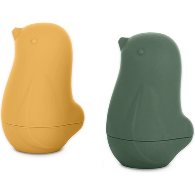 PETITE&MARS silikónové Love birds Ochre Green