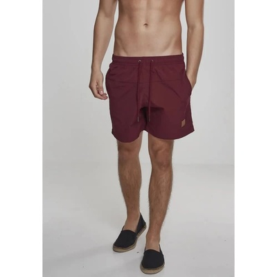 Urban Classics Бански гащета Urban classics Basic swimming shorts - Red (Bordeaux)