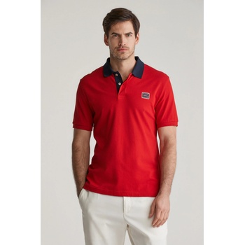 Gant contrast SS Polo ruby red