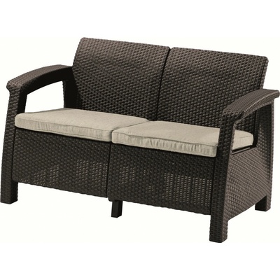 Keter Corfu hnědá 128 x 70 x 79 cm – Zboží Mobilmania
