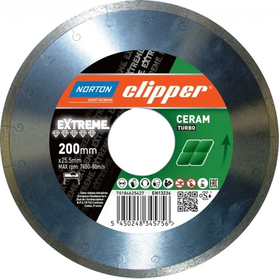 Kotouč diamantový 250x25,4m Clipper EXTREME CERAM SOFT 70184603236, obklady, dlažba