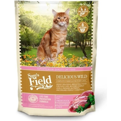 Sams Field Cat Delicious Wild superprémiové granule Sam's Field 0,4 kg