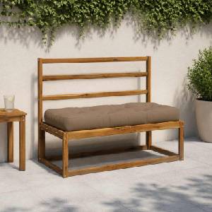 vidaXL Кушон за палет VIANEN 100% полиестер Таупе 120 x 50 x 12 cm (953352)