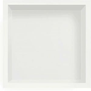 BALNEO Вграден рафт Balneo Wall-Box квадратен 30x30x10 см, четкано бял (OB-WH2)