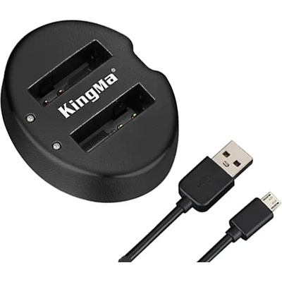 KingMa Двойно USB Зарядно за Panasonic CGA-S005E Батерии за Lumix LX3 FX50 FX9