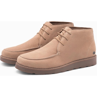Ombre Clothing Мъжки велурени ankle боти с дебела подметка в бежово от Ombre Clothing Ombre Clothing | Bezhov | МЪЖЕ | 40