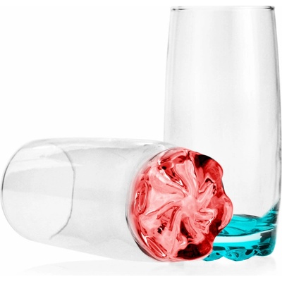 drink Sklenice na y Sklenice kolorowe dno 6 x 350 ml