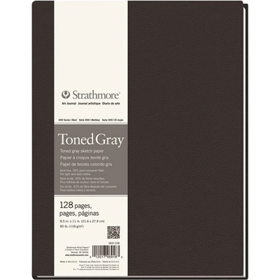 Artbook Strathmore Tónovaný papier Gray pevná väzba