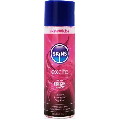Skins Лубрикант на водна основа skins - excite water-based lubricant 130 ml