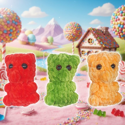 Návody ke stažení Návod na háčkovaného medvídka Medvídek Gummy Bear
