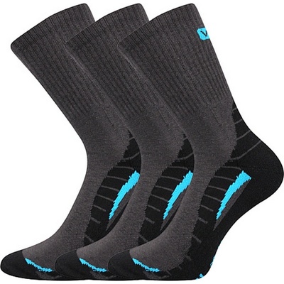 VoXX 3Pack ponožky Trim tmavo sivé