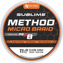 Nytro Pletená Šňůrka Sublime PE-X8 Method Microbraid Hook Link 50M 0,06 mm