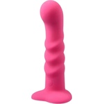 Virgite Релефно вибриращо дилдо с дистанционно Virgite Pinky