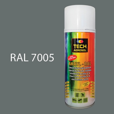 TECH RAL akrylová farba v spreji 400 ml 7005 lesklá