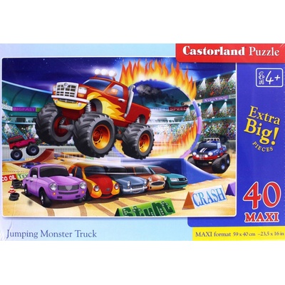Castorland MAXI Skákající Monster Truck 040308 40 dílků