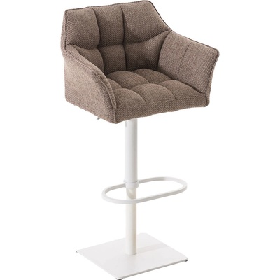 Design-Shop Damas W1 biely rám / Sivo-hnedá