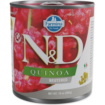 N&D Dog Neutered Quinoa Pork 285 g