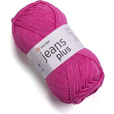 Yarn Art Jeans Plus 42 růžově malinová