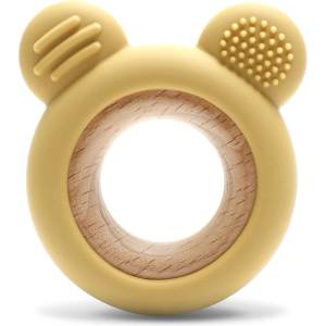 Lorelli Premium СИЛИКОНОВА ГРИЗАЛКА С БУК МЕЧЕ natural yellow (10210910001)