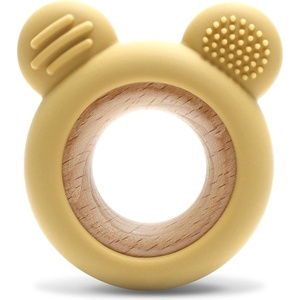 Lorelli Premium СИЛИКОНОВА ГРИЗАЛКА С БУК МЕЧЕ natural yellow (10210910001)