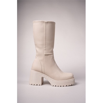 Image 1 of Riccon Дамски ботуши на платформа 0012270 - Бежови #404357 (404357_Бежов)