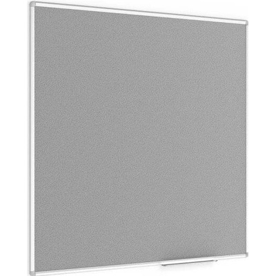Allboards TF1212S Šedá textilní nástěnka 120 x 120 cm v hliníkovým rámu
