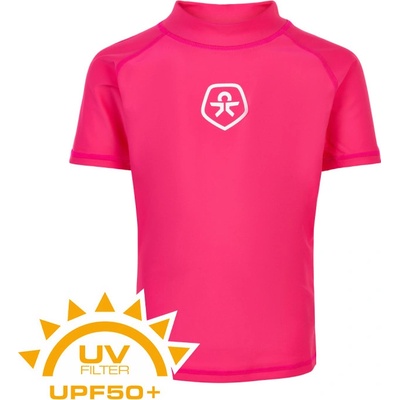 Color Kids-T-shirt solid UPF 50+ Pink Yarrow