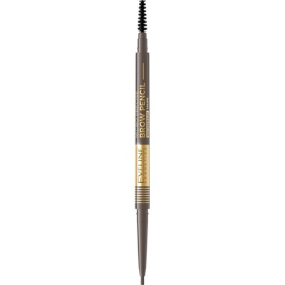 Eveline Cosmetics Micro Precise voděodolná tužka na obočí s kartáčkem 01 Taupe 4 g