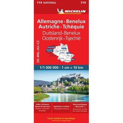 Michelin mapa Germany,Benelux,Austria,Czech Republic 1:1 mil.