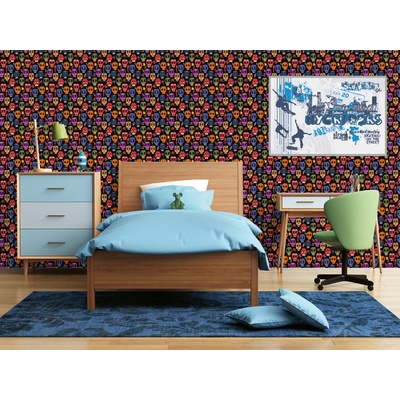 DIMEX ART Луксозна флизелинова тапета пъстри черепи