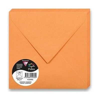 Obálka CF - 165x165mm, oranžová 120g (20ks)