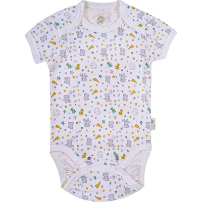 Bio Baby Боди с къс ръкав Bio Baby - органичен памук, 62 cm, 3-4 месеца, многоцветно (97220125)