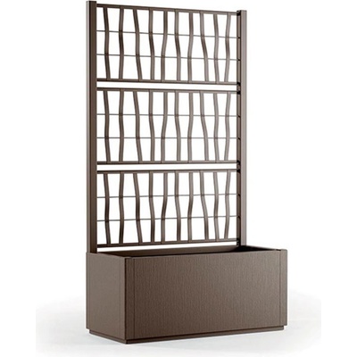 STEFANPLAST Kvetináč, vyvýšený záhon s mriežkou ETHICA 80x36x142cm svetlo hnedá