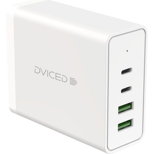 Dviced Desktop charger 100W GaN 2 USB-A, 2 USB-C EU - White (DV211001)