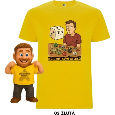 Mitroczech Moje kostka mě nesnáší tričko žlutá
